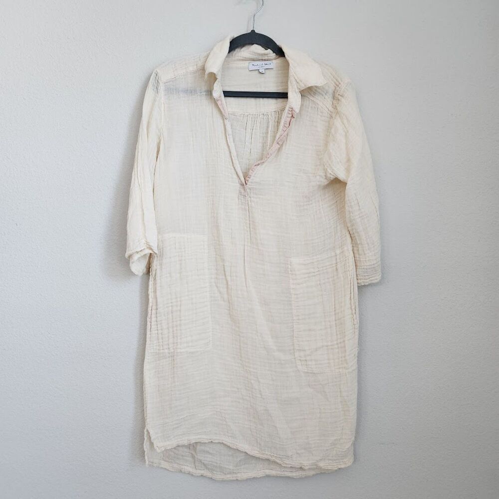 Michael Stars Textured Gauze 100% Cotton Tunic Dress | Size XS